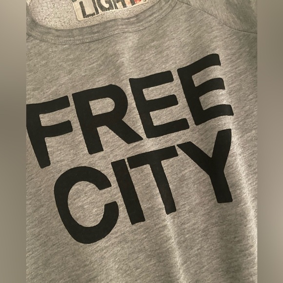 freecity grey soft sweatshirt with black logo. Size small - Picture 4 of 11